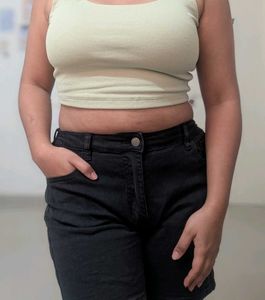Black Denim Shorts