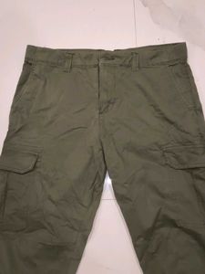 Olive Green Cargo Pants -Zudio