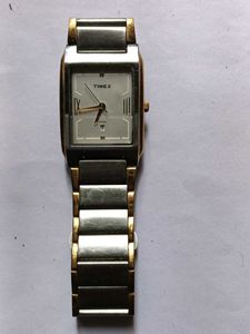 Timex Two-Tone Rectangular Watch