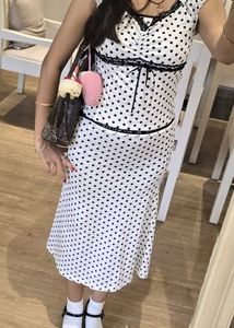 y2k Cute Polka Dot Midi Dress