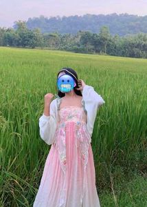 Pink Floral Ethnic Gown