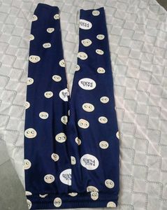 Cute Printed Navy Blue Pajama Pants
