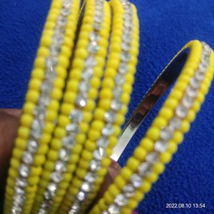 yellow stone bangles