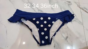 Cute Blue Polka Dot Bikini Bottom