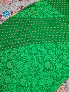 Beautiful Green Silk Saree