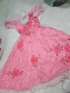 Beautiful Floral Stitched Frock