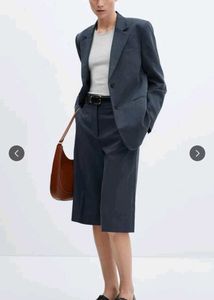 Blue Culottes with White Tank Top