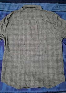 Men's Classic Grey Plaid Long Sleeve Shirt