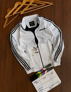 Adidas White 🐻‍❄️ 🐻‍❄️🤍 Track Jacket