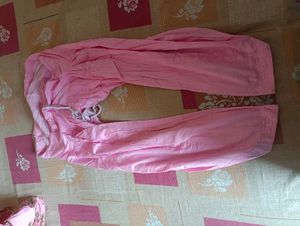 Elegant Pink Embroidered Kurta Set