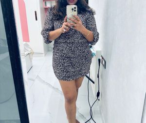 Leopard Print Ruched Mini Dress
