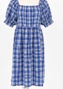 Trendydol blue plaid dress