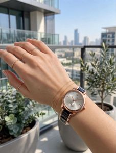 Calvin Klein Pink &amp; Rose Gold Watch