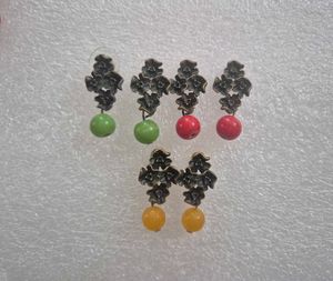 Unique Floral Drop Earrings - New