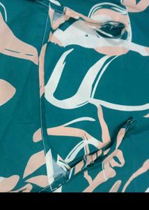 Shein Green Abstract Print Camisole Dress