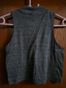 Maroon Ribbed Tank Top