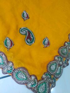 Yellow odni and kanchli kurti rajputi