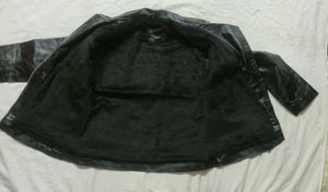 Black Faux Leather Biker Jacket