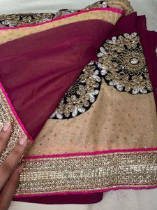 Stunning Embroidered Saree