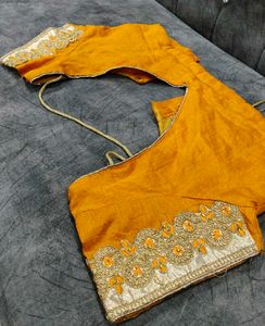 Vibrant Yellow Embroidered Blouse
