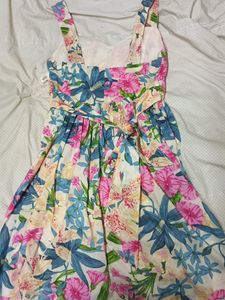 Floral Multi Colour Mini Dress Beachy Girly