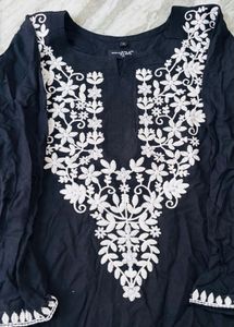 black embroidery