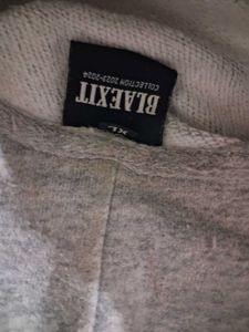 BLAEXIT Oversized Grey Hoodie Y2k