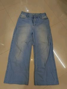 Light Wash Wide Leg Jeans