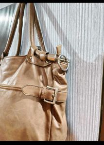 Chic Brown Leather Hobo Bag