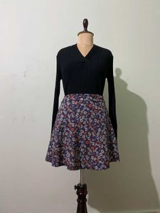 Floral Print Skirt