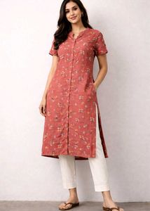 Floral Button-Down Cotton Dress 🌸