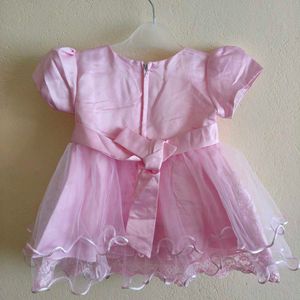 Adorable Pink Baby Dress with Bow