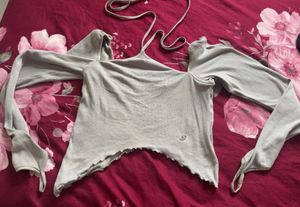 Off-Shoulder Ribbed Top