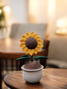 Crochet Potted Sunflower