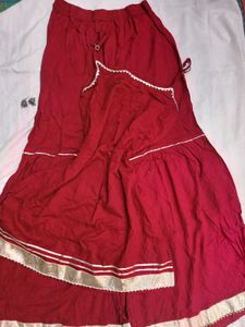 😋Maroon Kurta Set with Palazzos😋