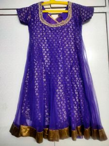 Dark Lavender Net Dress