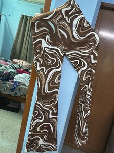 Trendy Brown Patterned Top