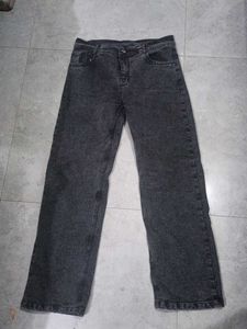 Classic Black Washed Denim Jeans