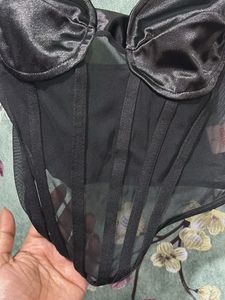 Satin Bustier Top