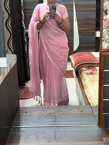 Elegant light Pink Saree