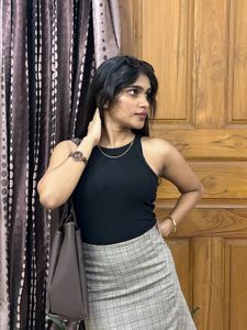 Ribbed Black Tank Top