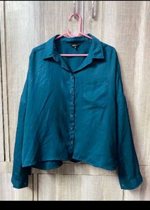 Teal Button-Up Shirt