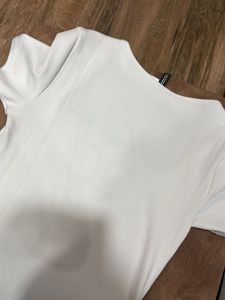 White Lace Detail Top