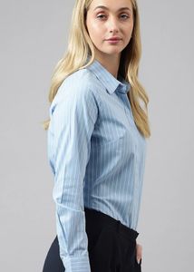 Striped Relaxed Fit Button-Up Shirt