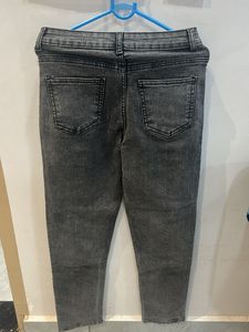 Grey Wash High Waisted Jeans