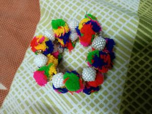 colourful Earrings and bracelet