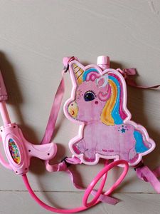 Unicorn Water Gun Backpack Toy
