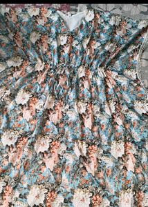 Floral Print Kaftan Dress 🌷✨