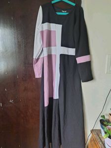 Stylish Patchwork Maxi Dress