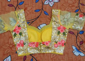 Floral Sequin Lehenga Choli Set